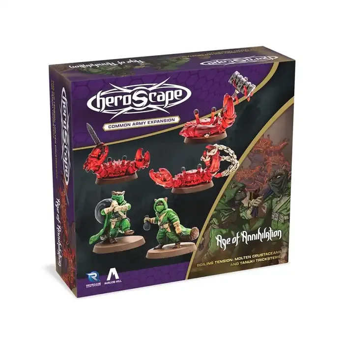 Heroscape BT Molten Crustaceans & Tanuki Trickster