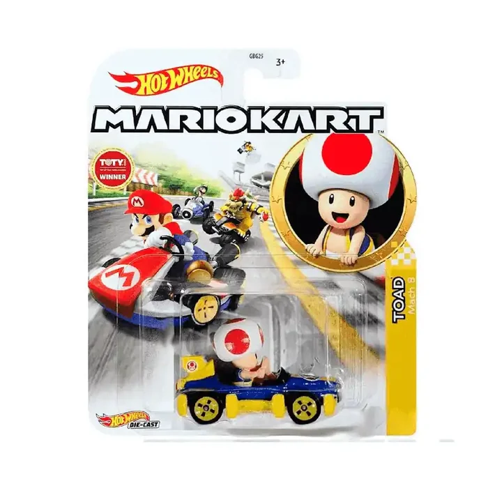 Hot Wheels Mario Kart Coche Toad Mach 8