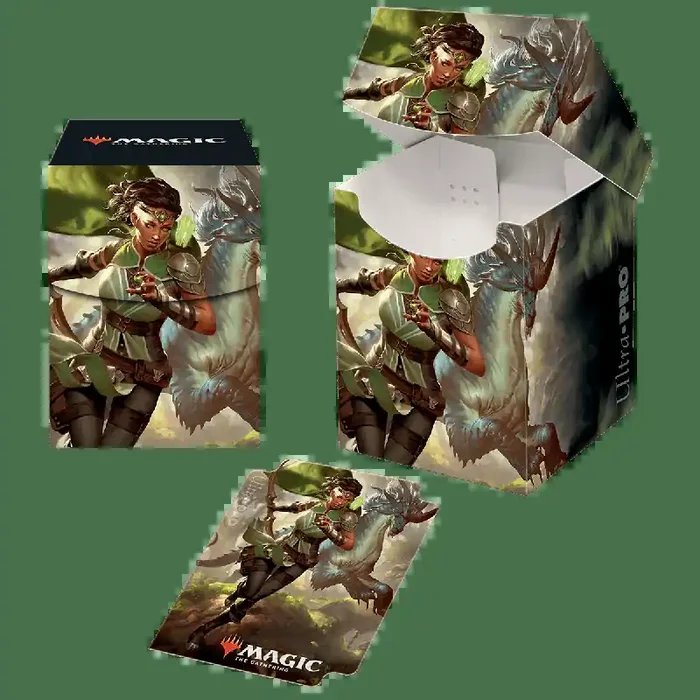 Ikoria Lair of Behemoths Vivien, Monster‘s Advocate PRO 100+ Deck Box for Magic The Gathering