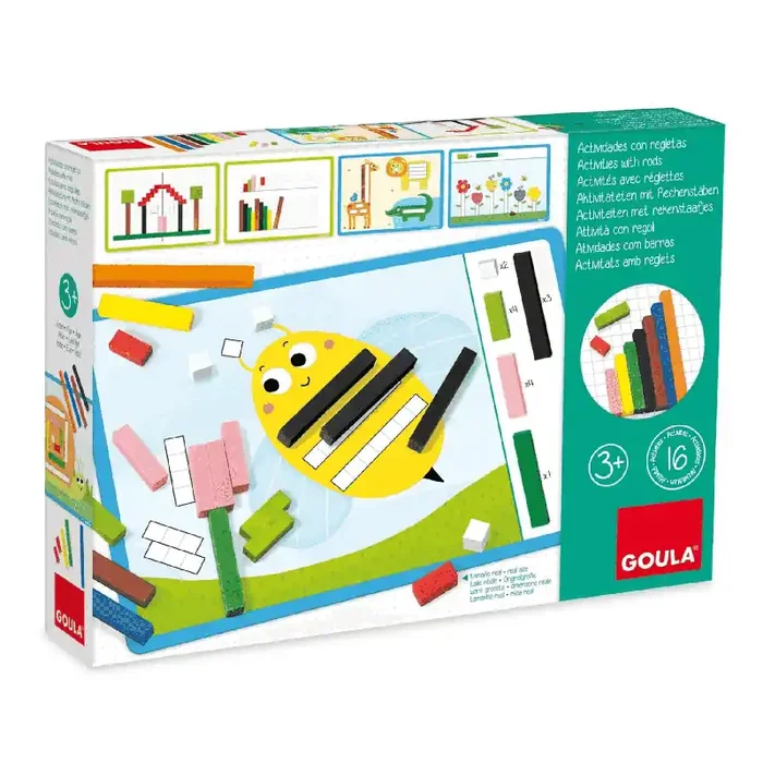 Juego Actividades Con Regletas Juguetes de Madera