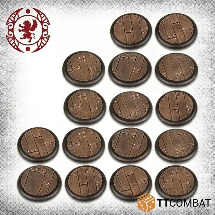 Juego de figura 30mm Wooden Plank Bases