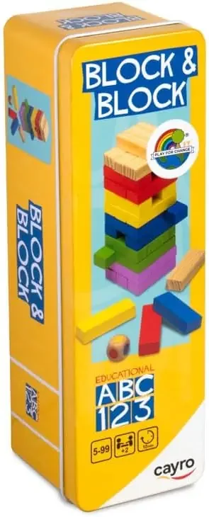 Juego de mesa – Block & Block Madera (Caja Metal)
