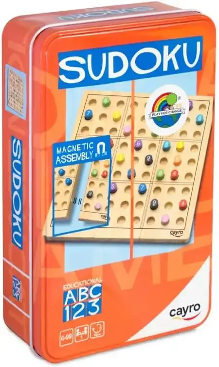 Juego de mesa – Sudoku Madera (Caja Metal)