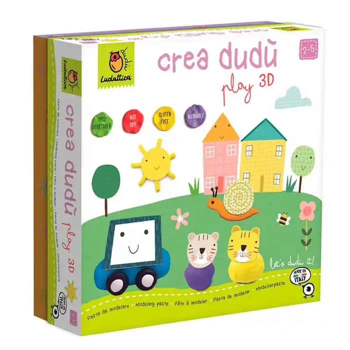 Juegos y juguetes educativos Crea Dudú – PLAY 3D pasta para modelar