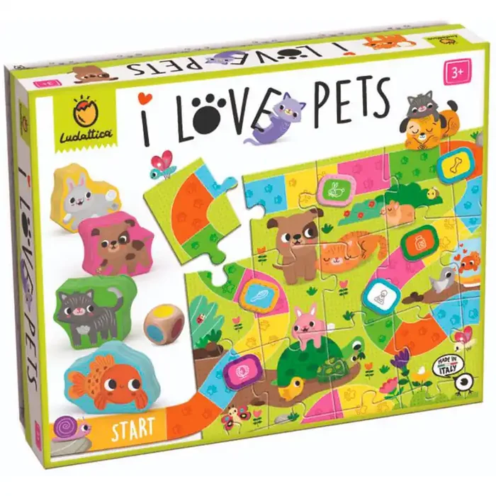 Juegos y juguetes educativos I Love Pets – juego de mesa infantil para 2-5 jugadores