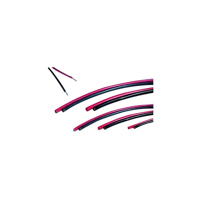 Kabel Silikon 1,5 mm² 2 x 2 m rot/schwarz