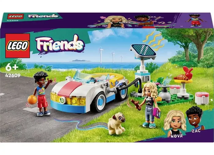LEGO – Friends Coche Eléctrico y Cargador 42609