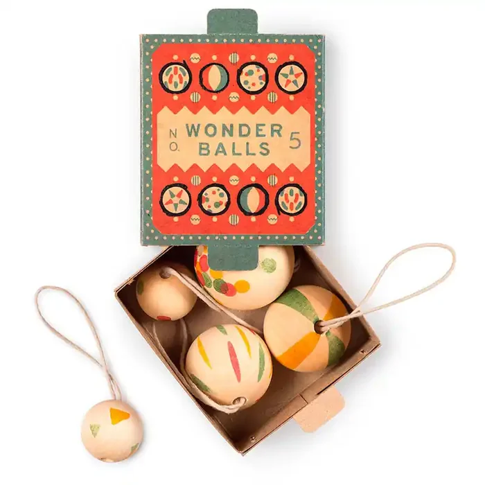 ?Llega la Navidad? Decoración Navideña de madera – Ornaments Nº5 Wonder Balls