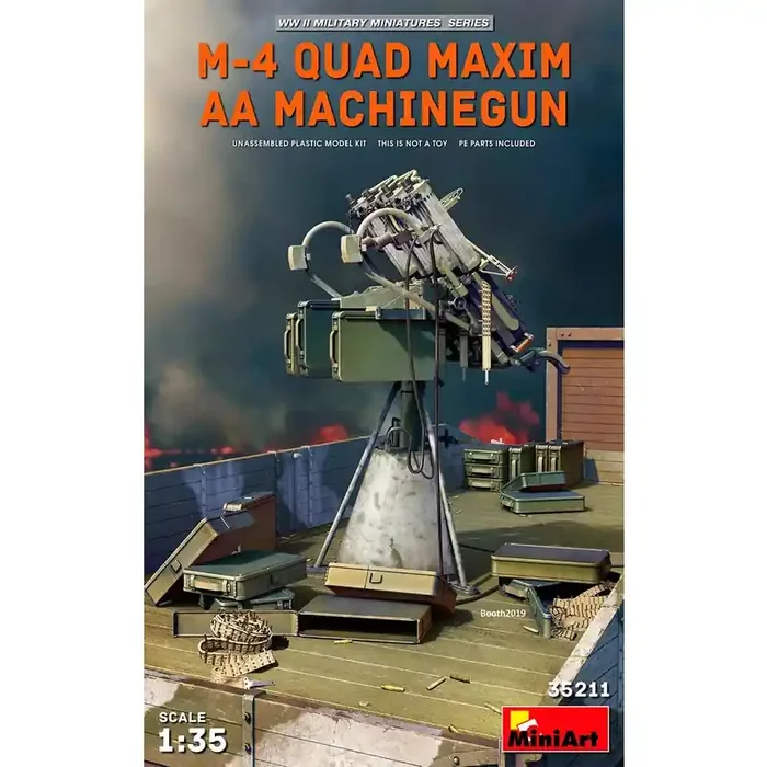 M-4 QUAD MAXIM AA MACHINE PISTOLA (se puede montar en MT35303 como se ve en la sexta imagen)