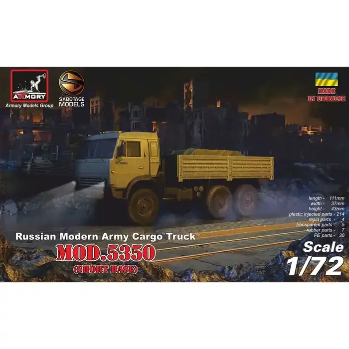 Maqueta Camión de carga militar ruso 6×6 mod.5350