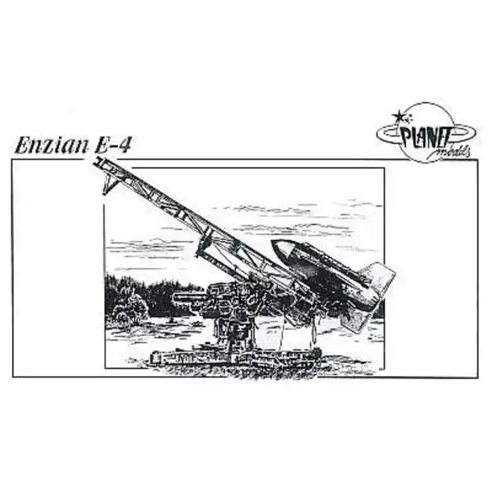 Maqueta Enzian E-4 German anti-aircra ft guided missile with launch ramp