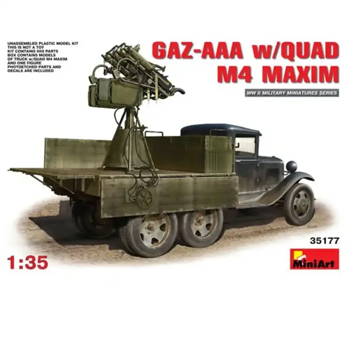 Maqueta GAZ-AAA + Quad M4 Maxim