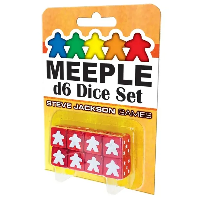 Meeple D6 Dice Set Red