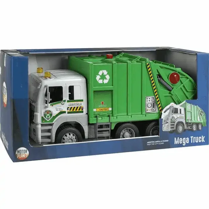 Mega Truck Gran Camión de Basura Luz y Sonido Motor Planet