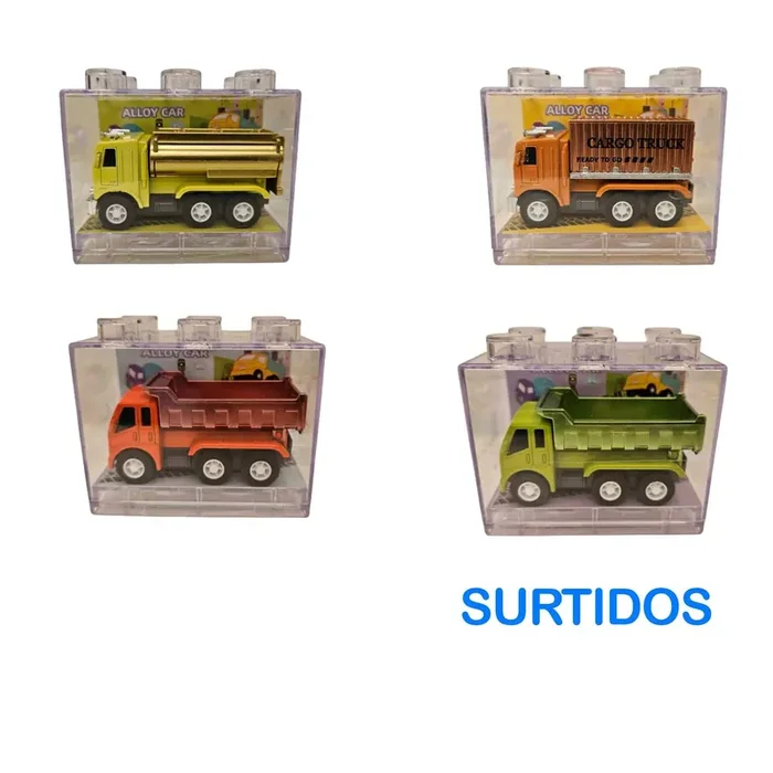 Mega Trucks Surtidos de Metal con Retrofricción- Motor Planet