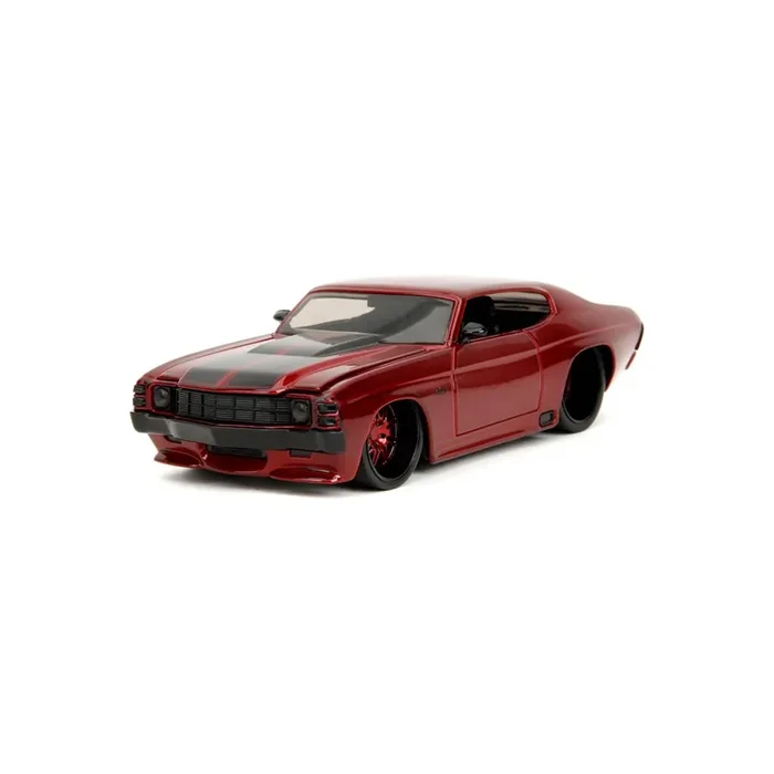 Miniatura Jada 35191 miniature chevrolet chevelle ss red pink slips 1971 1/24