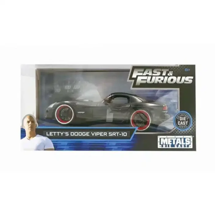 Miniatura Rápido y furioso Lettys Dodge Viper SRT-10 Negro 1 24