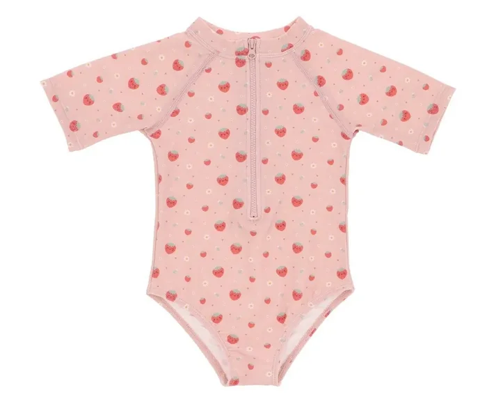 Monnëka Bañador con Cremallera Strawberries (Talla XS)