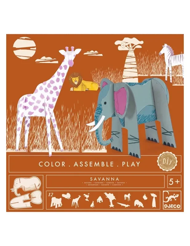 Monta y pinta tu selva de cartón