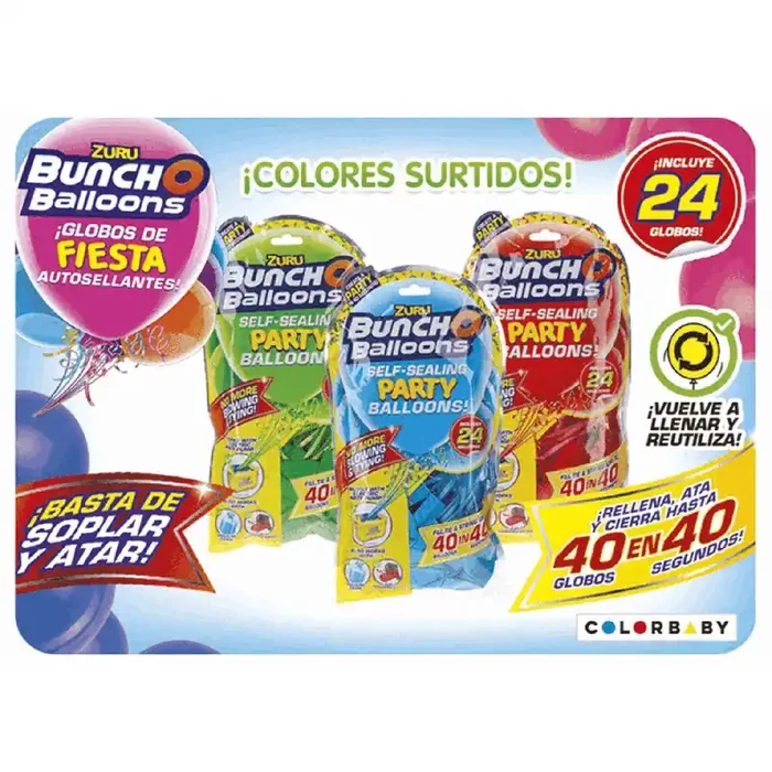 Pack 24 globos Party Balloons!