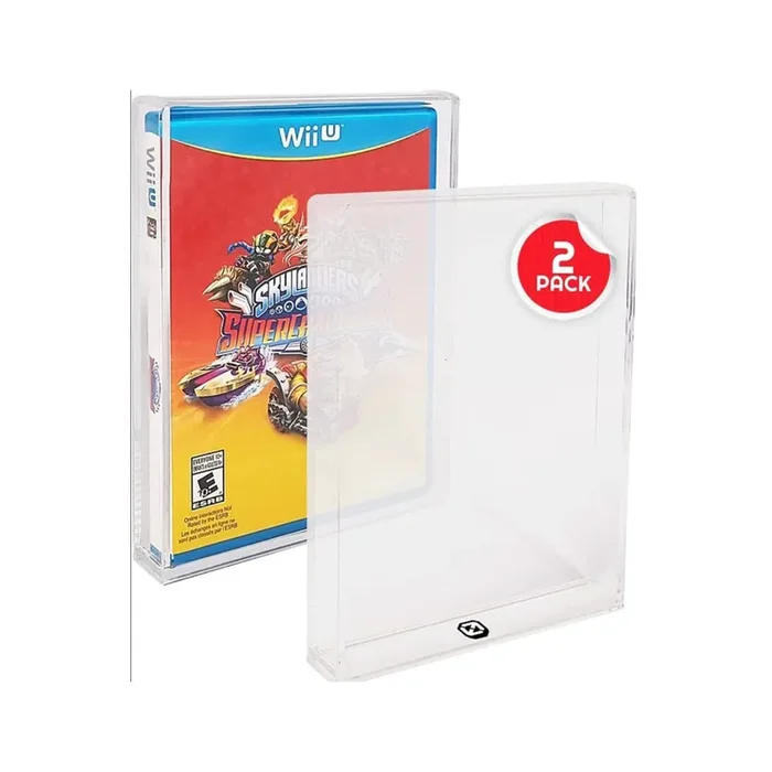 Pack of 2 acrylic protective boxes for DVD/Wii/GameCube/PS2/Xbox/Xbox360