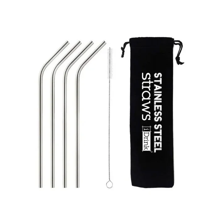 Pajitas de Acero (4 uds) – I-DRINK