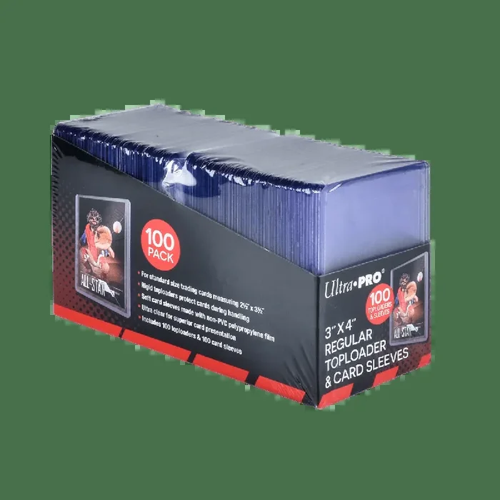 Paquete de sobres normales transparentes de 3″ x 4″ y fundas blandas (100 unidades) para tarjetas de tamaño estándar *Límite de 10 paquetes por hogar*.