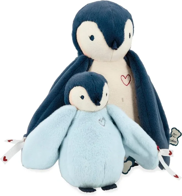 Peluche – Cómplices Pingüinos abrazandos azul (25 cm)
