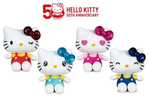 Peluches – Hello Kitty 50º Aniversario (16 cm) (Precio unidad)