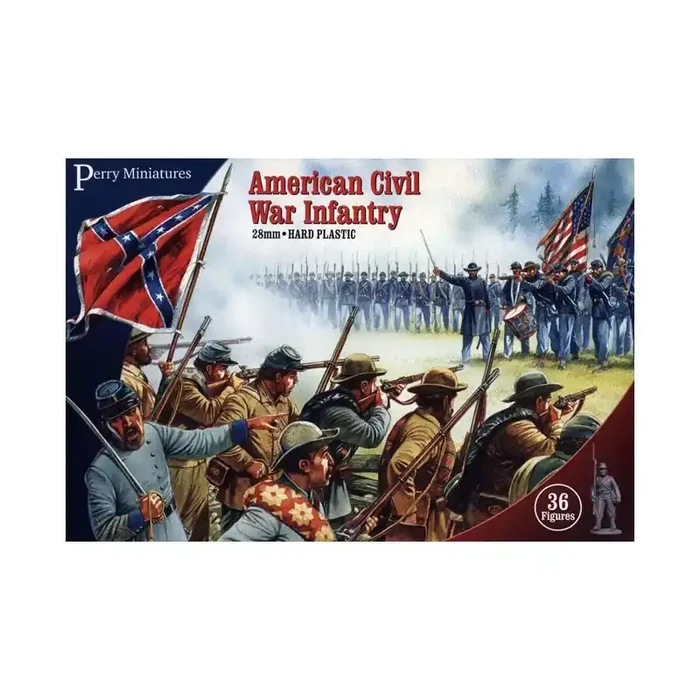 Perry Miniatures – Infantería de la Guerra Civil Americana de Plástico (36 figuras)