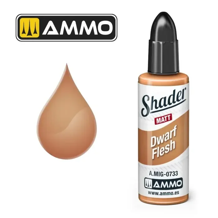 Pintura AMMO of MIG MATT SHADER Dwarf Flesh 10mL