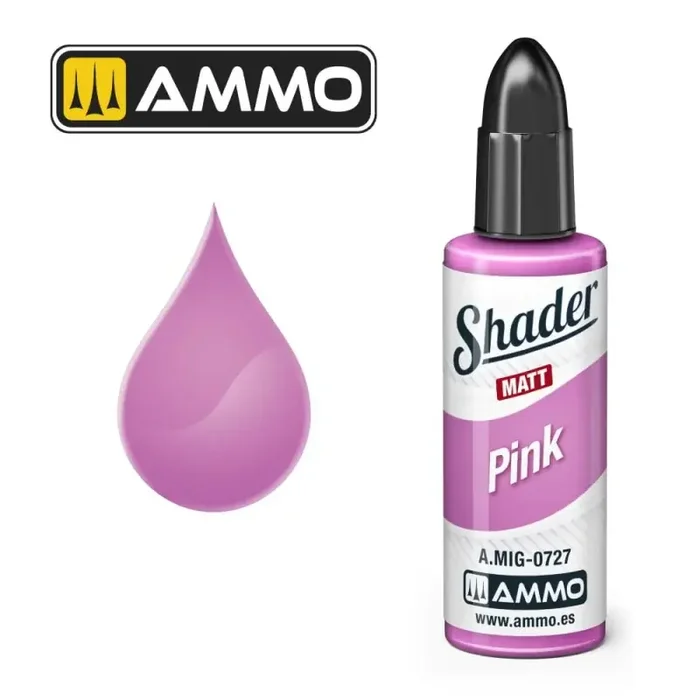 Pintura AMMO of MIG MATT SHADER Pink 10mL