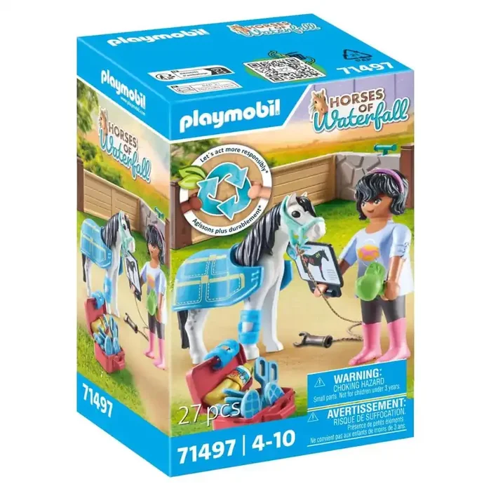 Playmobil 71497 terapeuta de caballos Waterfall