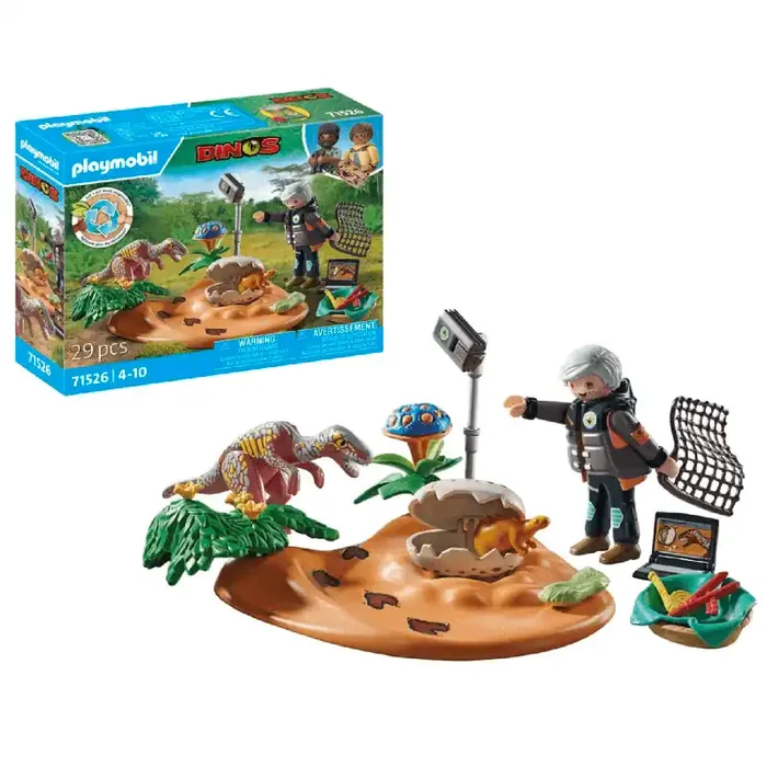 Playmobil Nido de Estegosaurio con Ladrón de Huevos