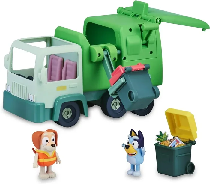 Playset – Bluey Camion de basura y dos figuras