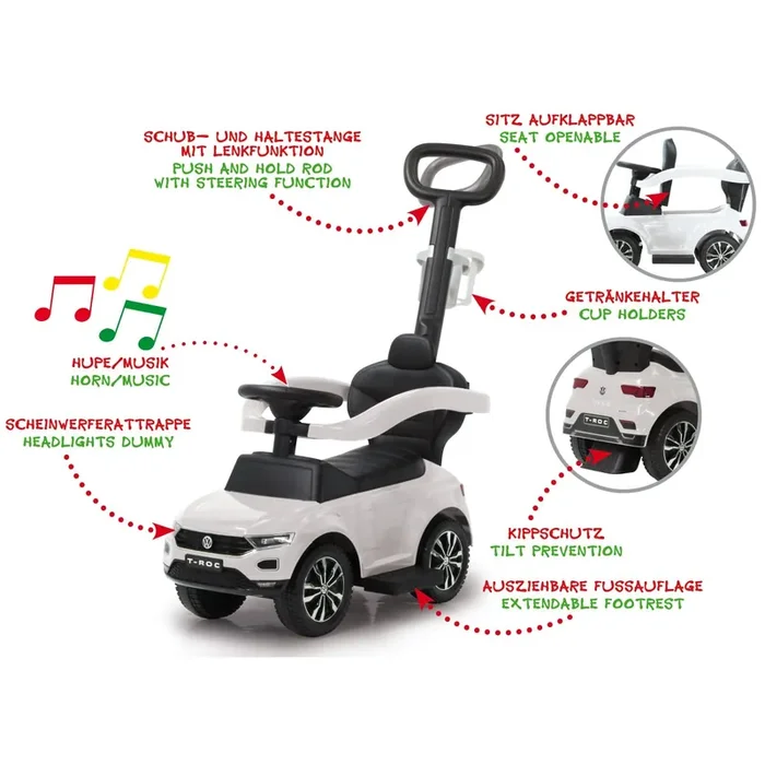 Push Car VW T-Roc white 3in1