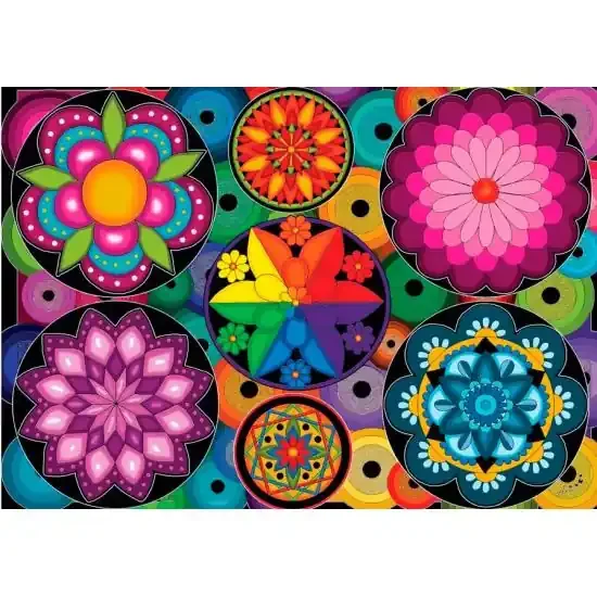 Puzzle Jacarou Frenesí de Color de 1000 Piezas