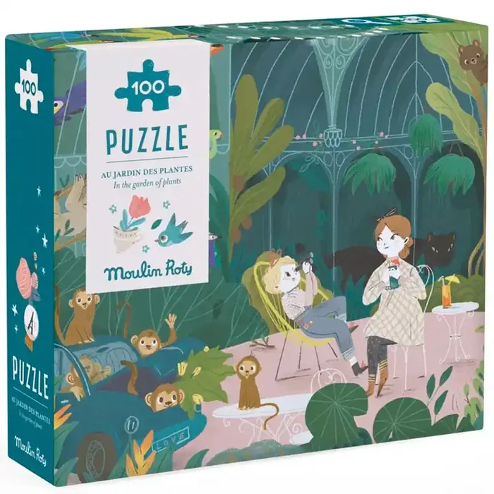 Puzzles hasta 100 piezas Puzzle Observación En el Jardin de Plantas – Les Parisiennes 100 piezas