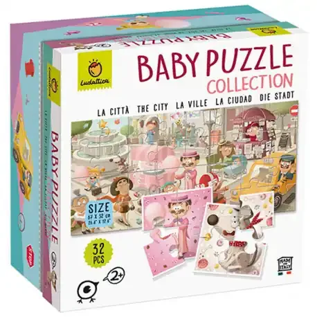 Puzzles hasta 50 piezas Baby Puzzle Collection La Ciudad – 32 piezas