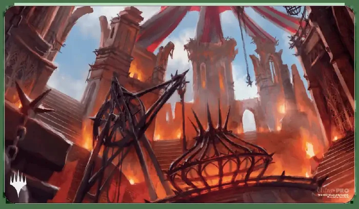 Ravnica Remastered Cult of Rakdos Blood Crypt Alfombrilla de juego estándar para Magic The Gathering