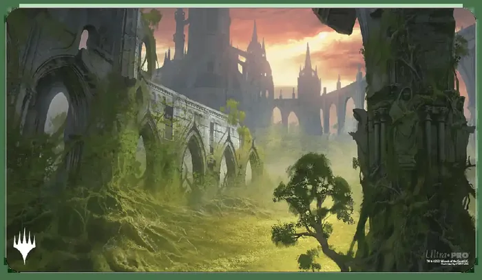 Ravnica Remastered Gruul Clans Stomping Ground Alfombrilla de juego estándar para Magic The Gathering