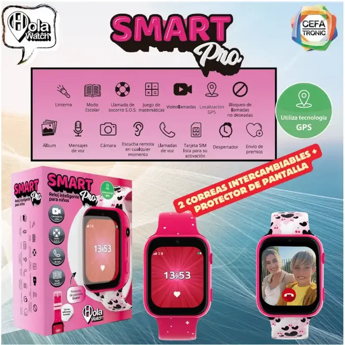 Reloj Inteligente HolaWatch – Smart Pro Pink
