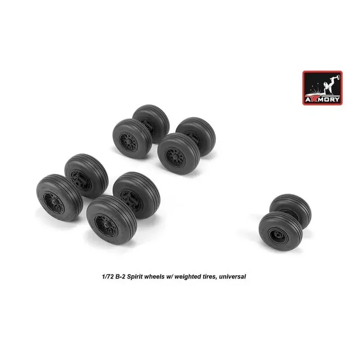 Ruedas Northrop B-2A Spirit Stealth (diseñadas para ser utilizadas con los kits Modelcollect y Testors)