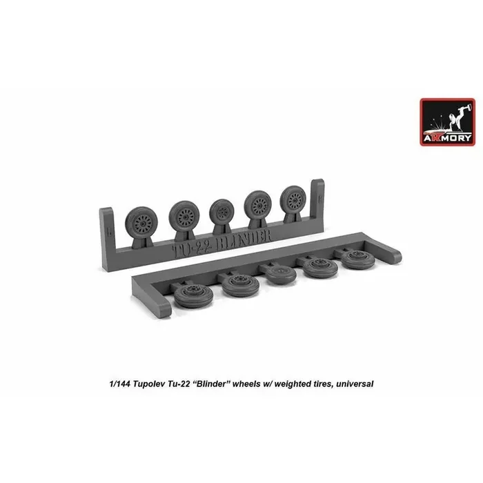 Ruedas Tupolev Tu-22 «Shilo» (diseñadas para usarse con kits Micro-Mir y Minicraft) [Tu-22KD Tu-22UD]