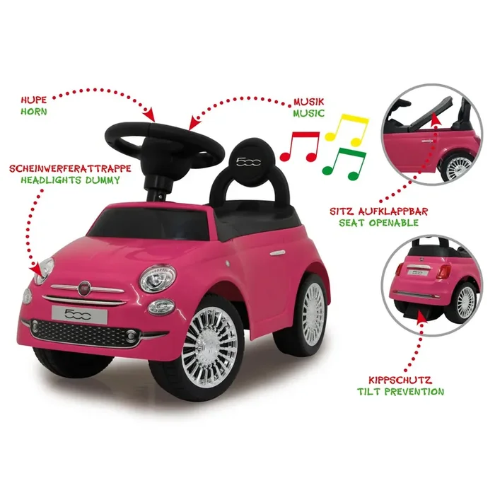 Rutscher Fiat 500 pink 2in1