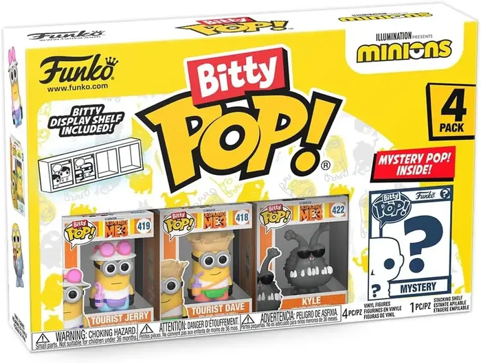 Set de 4 Figuras – Funko Bitty POP! Minions Tourist
