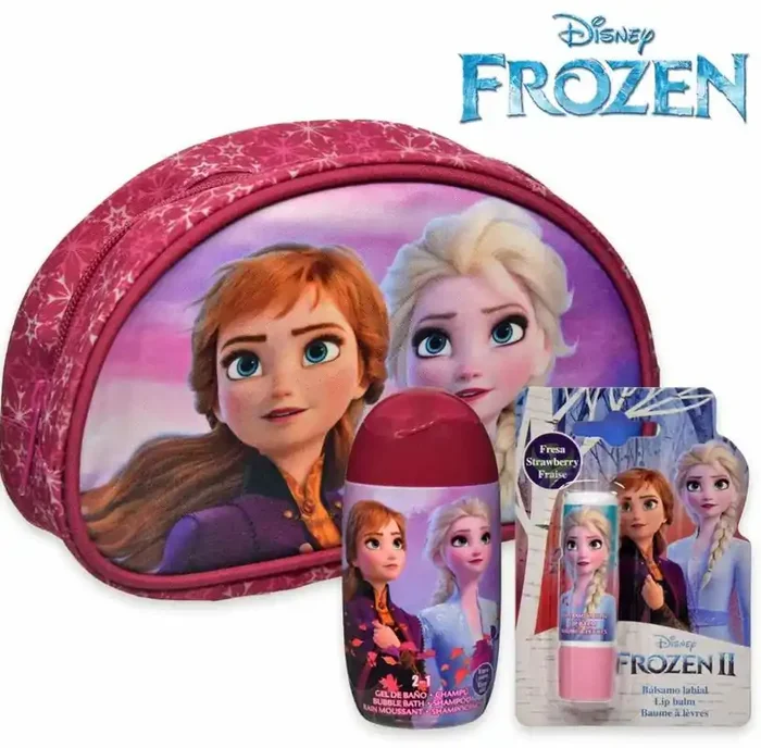 Set de baño – Frozen Neceser con gel y balsamo labial (2 en 1)