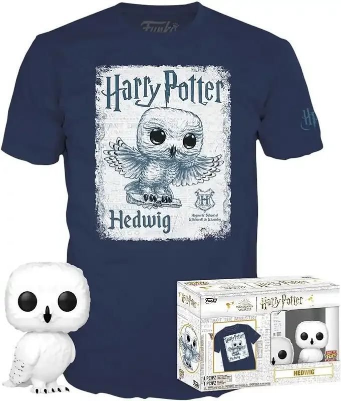 Set Regalo – Funko POP! Harry Potter Hedwing (Talla S Adultos)