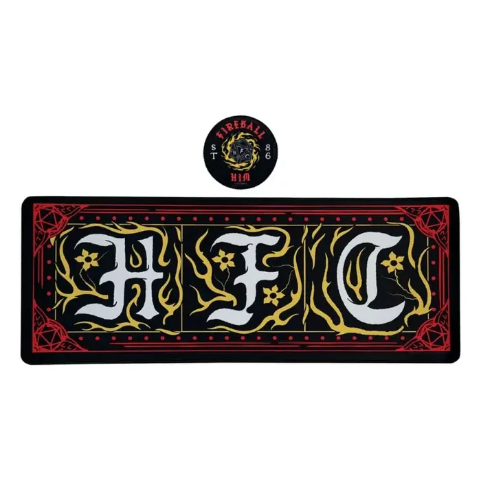 Stranger Things Hellfire Club Coaster & Coated Desk Pad Set