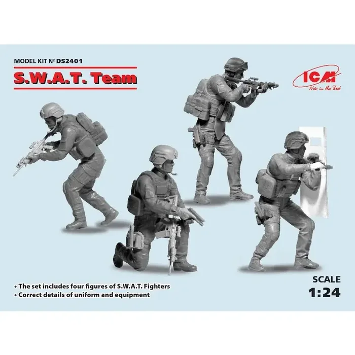 SWAT Team (4 figuras) Diorama Set
